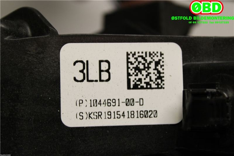 Pedal gass/brems/clutch til Tesla Model 3 2018-2023 (Fase 1) (TESLA|104469100D|)