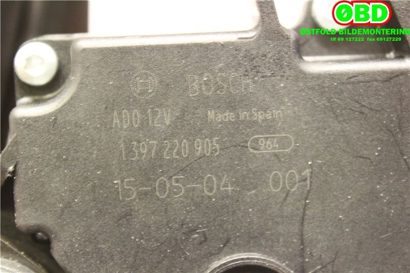 Viskermotor bakrute til BMW 3-Serie 2005-2011 (E90/E91/E92/E93) (E90/E91/E92/E93) (BmW|61 62 7 208 602|1397220905|)