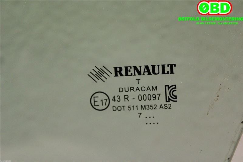 Siderute venstre foran til Renault Clio 2016-2019 (Type IV, Fase 2)  (RENAULT|)