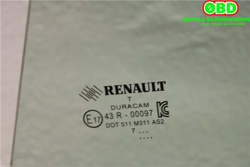 Siderute venstre bak til Renault Clio 2016-2019 (Type IV, Fase 2)  (RENAULT|823018786R|)