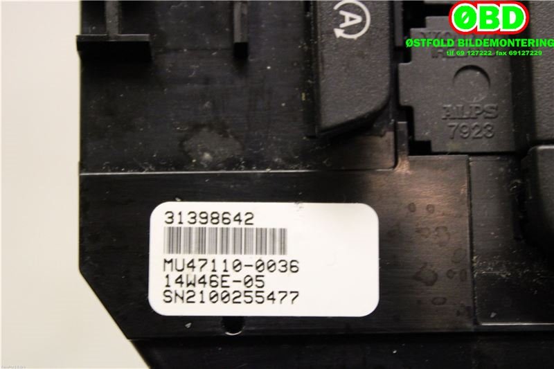 Varmeapparat betjening til Volvo V40 2012-2019  (VOLVO|31398642|)