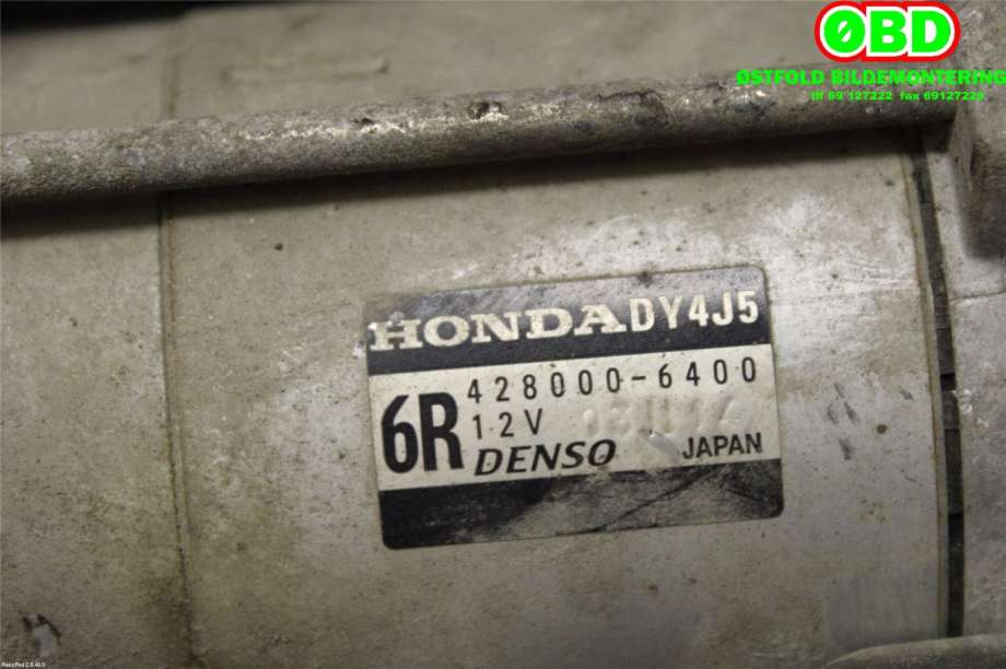 Starter diesel til Honda Accord 2008-2015 (Type VIII)  (HONDA|31200RL0G51|4280006400|)