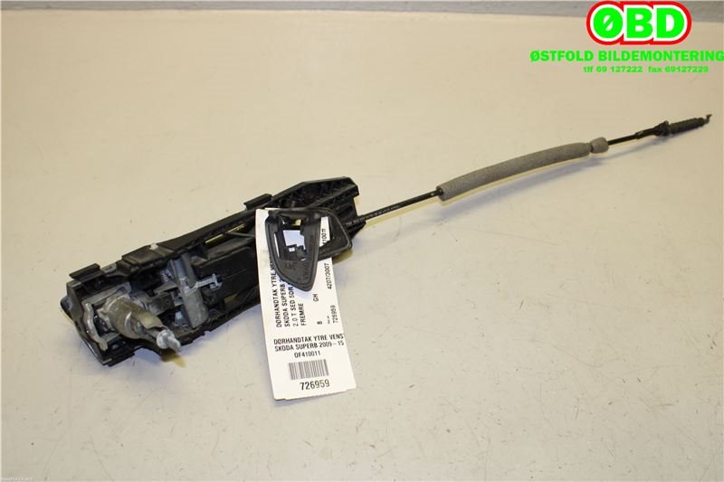 Dørhåndtak utv venstre foran til Škoda Superb 2008-2015 (Type II)  (SKODA|1K8 837 205 E|5N0 837 885 H|)