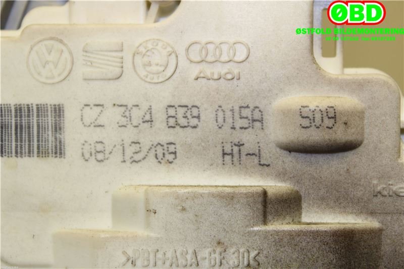Låsekasse venstre bak til Škoda Superb 2008-2015 (Type II)  (SKODA|3C4 839 015 A||3C4839015A)