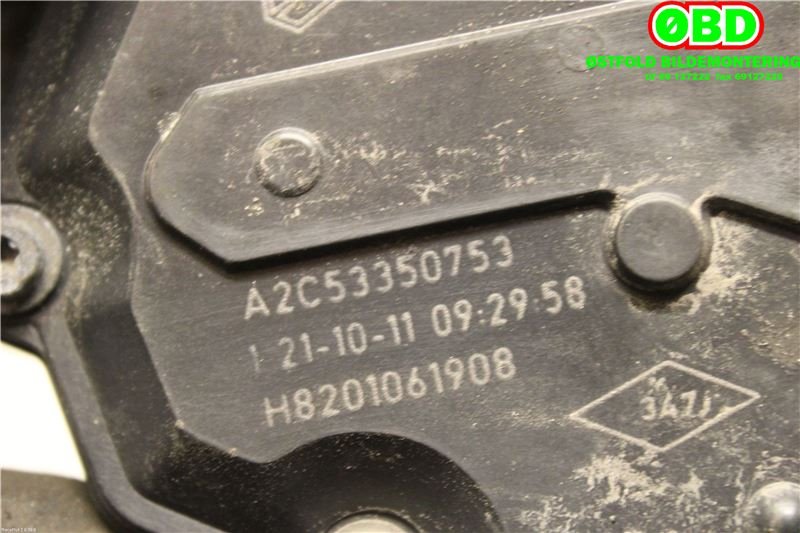Spjeldhus til Nissan Qashqai 2010-2014 (Type I, Fase 2)  (NISSAN|1611800Q0G|8201061908)