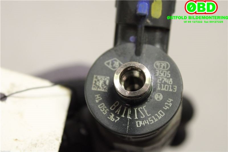 Dyse innsprøyting diesel til Nissan Qashqai 2010-2014 (Type I, Fase 2)  (NISSAN|1660000Q1U|8201055367|0445110414)