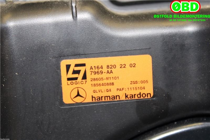 Bilstereo diverse til Mercedes ML 2005-2011 (W164) (W164) (MERCEDES|A 164 820 22 02||1648202202)
