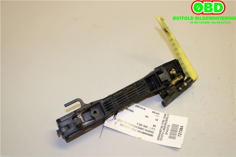 Dørhåndtak utv venstre bak til Toyota Land Cruiser 120 2002-2009  (TOYOTA|6921128070C1|6920460010|)