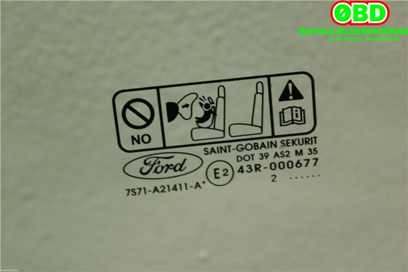 Siderute venstre foran til Ford Mondeo 2011-2014 (Type IV, Fase 2) (FORD|1507909||7S71A21411A)