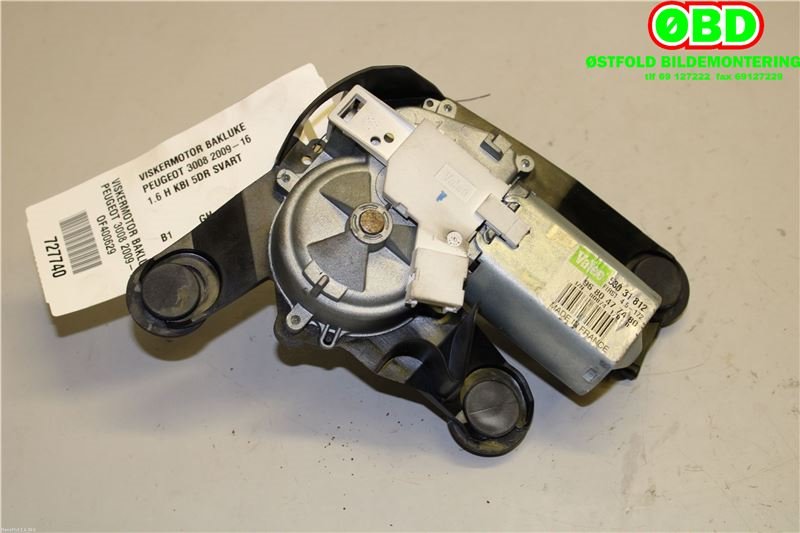 Viskermotor bakrute til Peugeot 3008 2009-2016 (Type I)  (PEUGEOT|6405 JQ||9680477480)