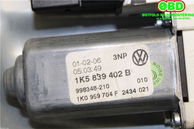 Ruteheis høyre bak til VW Jetta 2005-2010 (VOLKSWAGEN|1K5 839 402 B|1K5 839 402 G|1K5839402B)