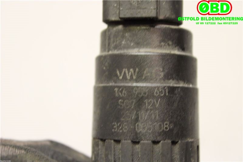 Spylerpumpe foran til Škoda Fabia 2010-2014 (Type II, Fase 2)  (SKODA|1K6 955 651||1K6955651)