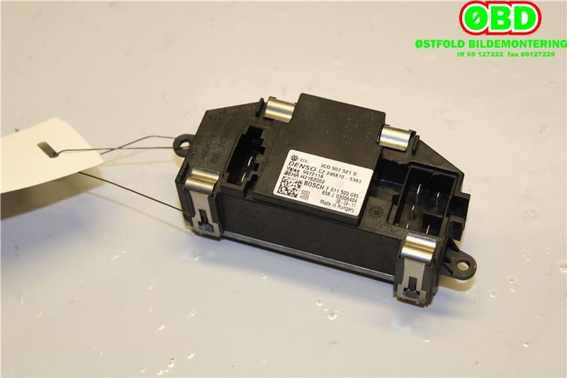 Varmeapparat motstand til VW Tiguan 2007-2011 (Type I, Fase 1) (VOLKSWAGEN|3C0 907 521 F|3C0 907 521 G|3C0907521D)