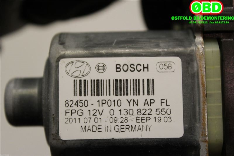 Ruteheis venstre foran til Hyundai Ix20 2010-2017  (HYUNDAI|824501P010|)