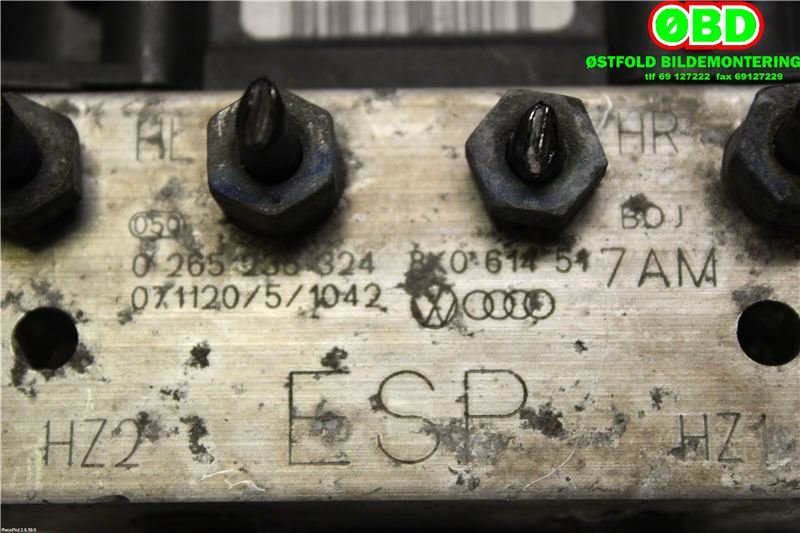 ABS sentral til Audi A4 2007-2014 (Type IV) (B8) (B8) (AUDI|8K0 614 517 AP|8K0 614 517 FM|8K0614517FM)