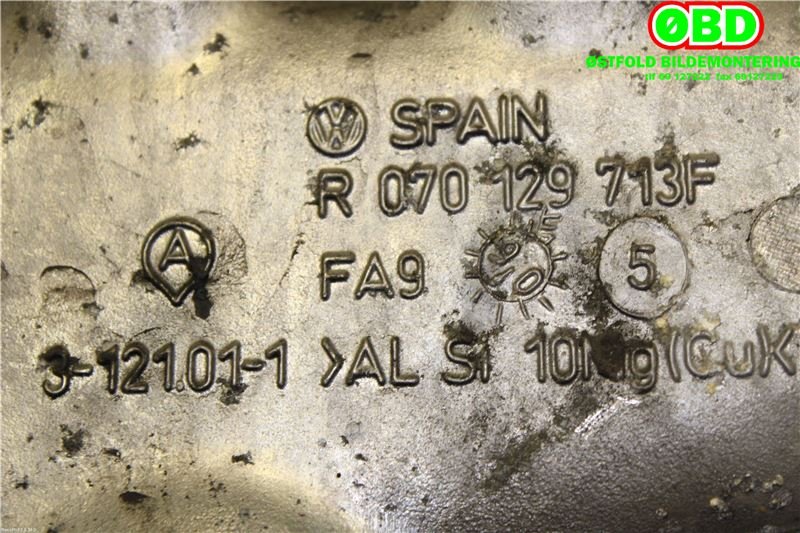 Manifold innsug til VW Transporter / Caravelle 2003-2009 (Fase 1) (T5) (T5) (VOLKSWAGEN|070 129 713 F||070129713F)