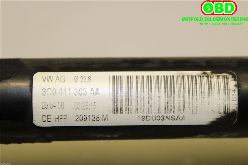Stabilisatorstag foran til VW Tiguan 2007-2011 (Type I, Fase 1) (VOLKSWAGEN|3C0 411 303 AA||3C0411303AA)