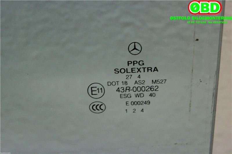 Siderute venstre bak til Mercedes C-Klasse 2004-2007 (Fase 2) (W203) (W203) (MERCEDES|A 203 735 19 10|)