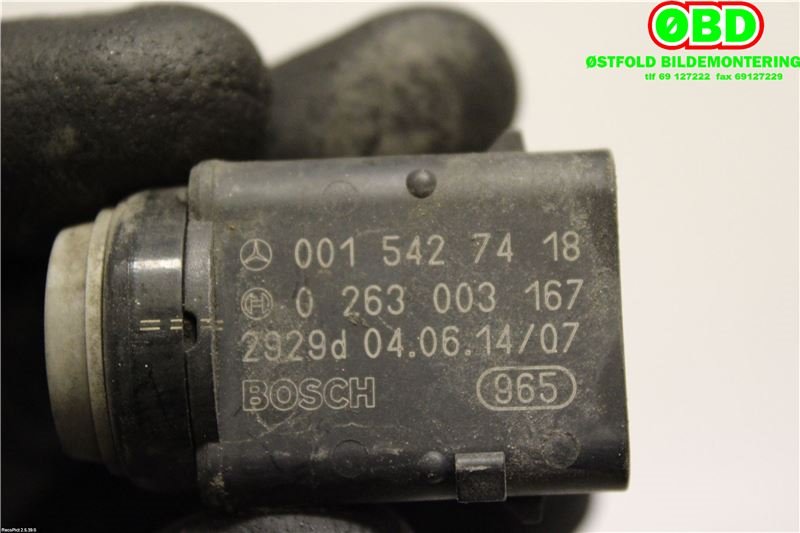 Parkeringssensor bak til Mercedes C-Klasse 2004-2007 (Fase 2) (W203) (W203) (MERCEDES|A 004 542 87 18||0015427418)