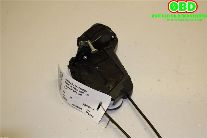 Låsekasse høyre bak til Toyota Yaris 2014-2020 (Type III, Fase 2)  (TOYOTA|690500D320|)