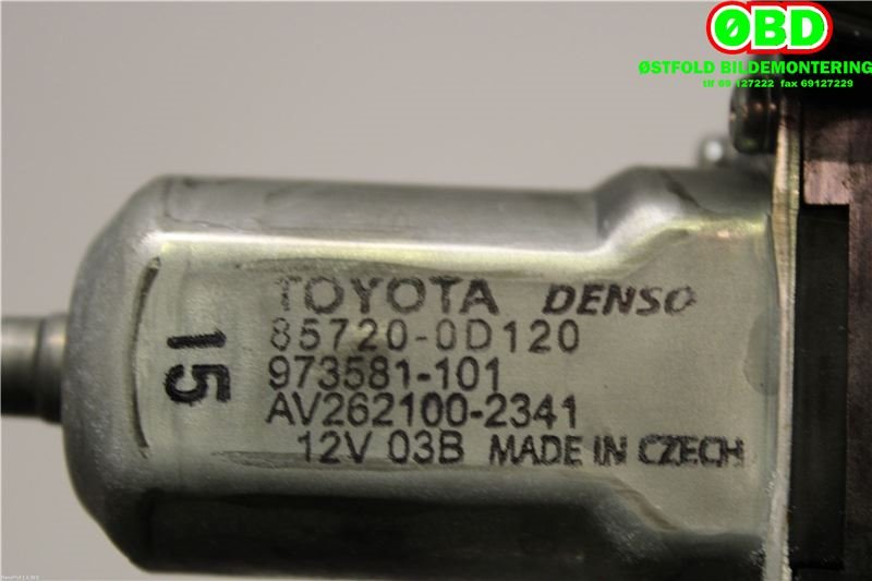 Ruteheis høyre bak til Toyota Yaris 2014-2020 (Type III, Fase 2)  (TOYOTA|698300D220|)