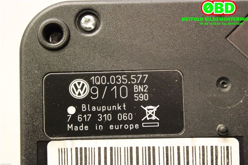 Antenne forsterker til VW EOS 2006-2013  (VOLKSWAGEN|1Q0 035 577||1Q0035577)