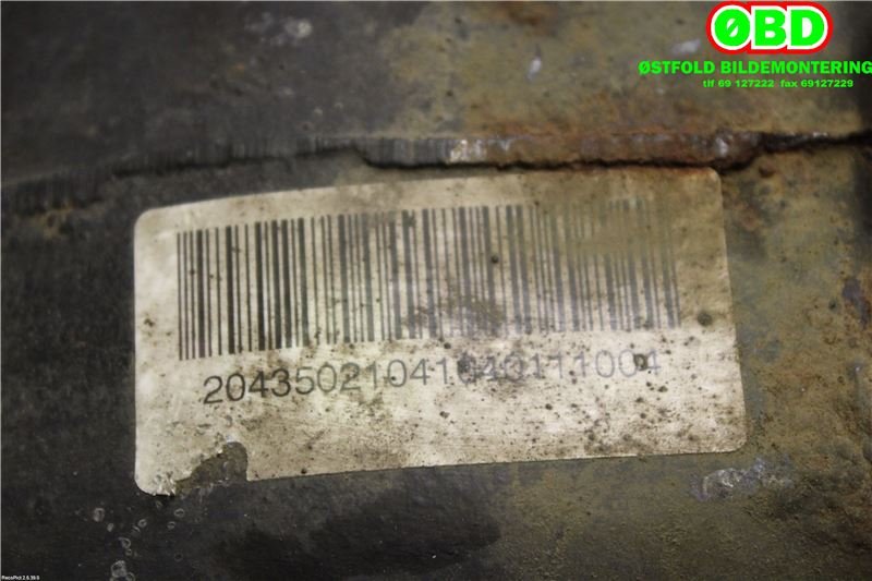 Kardang klokke bak til Mercedes C-Klasse 2007-2011 (Fase 1) (W204) (W204) (MERCEDES|A 204 350 04 14||2043502104)