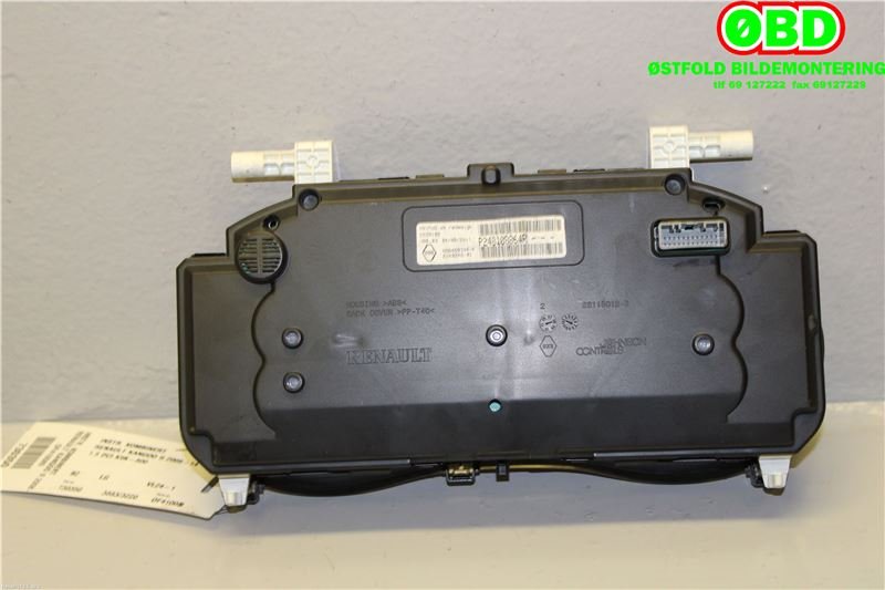 Instrumentpanel til Renault Kangoo 2008-2021 (Type II)  (RENAULT|248108864R|248107409R)