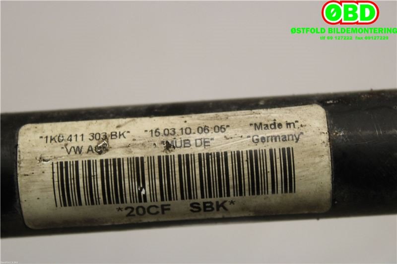 Stabilisatorstag foran til VW EOS 2006-2013  (VOLKSWAGEN|1K0 411 303 BK||1K0411303BK)