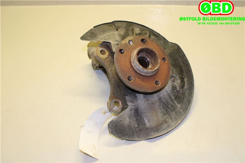 Hjulspindel venstre foran til VW Transporter / Caravelle 2009-2015 (Fase 2) (T5) (T5) (VOLKSWAGEN|7H0 407 257 G|)