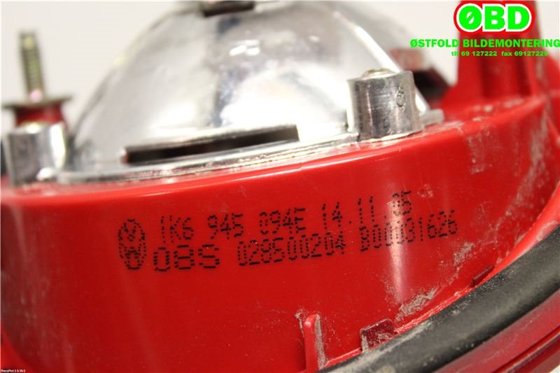 Baklykt høyre indre til VW Golf V, Combi 2003-2008  (VOLKSWAGEN|1K6 945 094 E||1K6945094E)