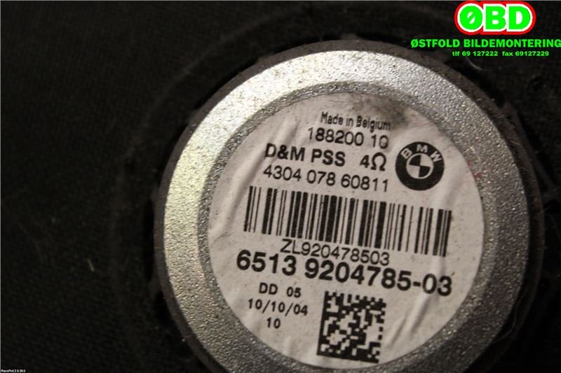 Bilstereo diverse til BMW X1 2009-2015 (E84) (E84) (BMW|65139204785|)