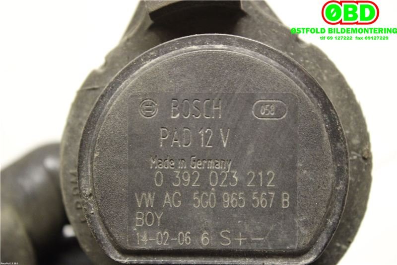 Sirkulasjonspumpe til VW E-Up 2013-2019  (VOLKSWAGEN|5G0 965 567 B|2Q0 965 567 B|5G0965567B)