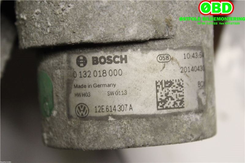 Bremsefordeler til VW E-Up 2013-2019  (VOLKSWAGEN|12E 614 307 B|12E 614 307 D|12E614307A)
