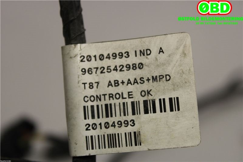 Ledningsnett til Peugeot 5008 2010-2017 (Type I)  (|9672542980)