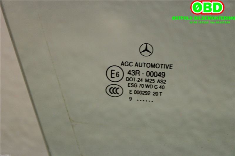 Siderute høyre foran til Mercedes GLK 2008-2015 (X204) (X204) (MERCEDES|A 204 725 08 10|A 204 725 04 00|)