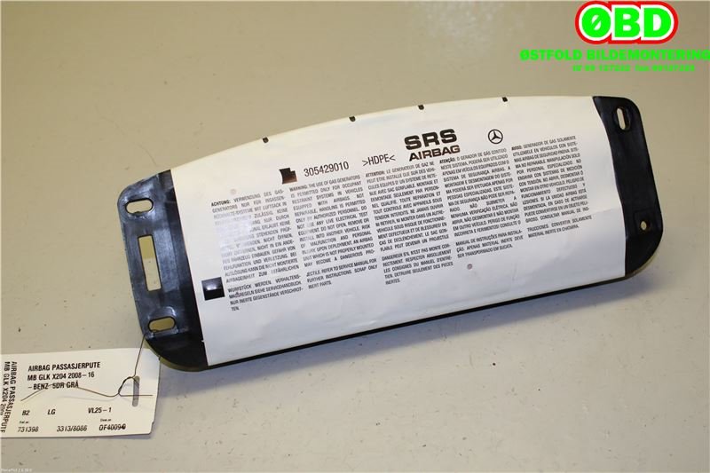 Airbag passasjer til Mercedes GLK 2008-2015 (X204) (X204) (MERCEDES|A 204 860 12 00||2078600002)