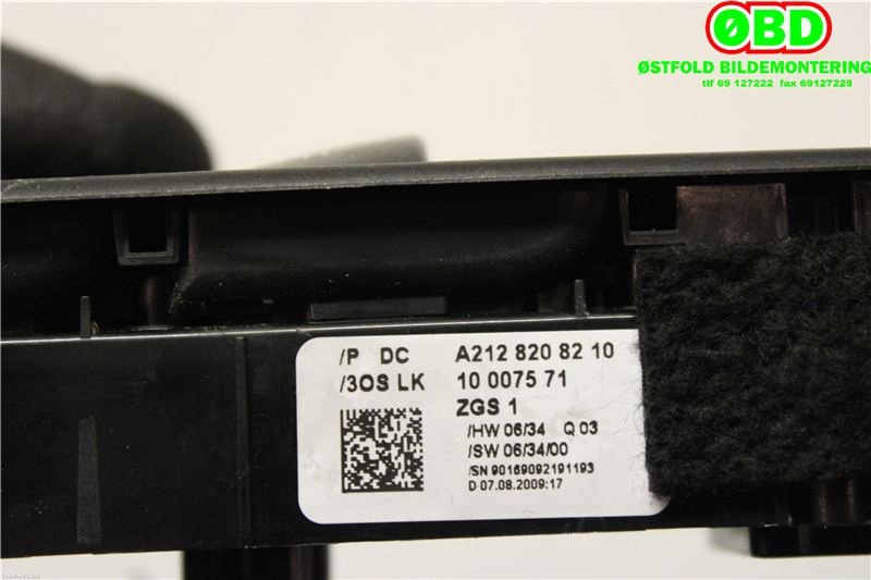 Bryter ruteheis til Mercedes GLK 2008-2015 (X204) (X204) (MERCEDES|A 212 820 82 10||2128208210)