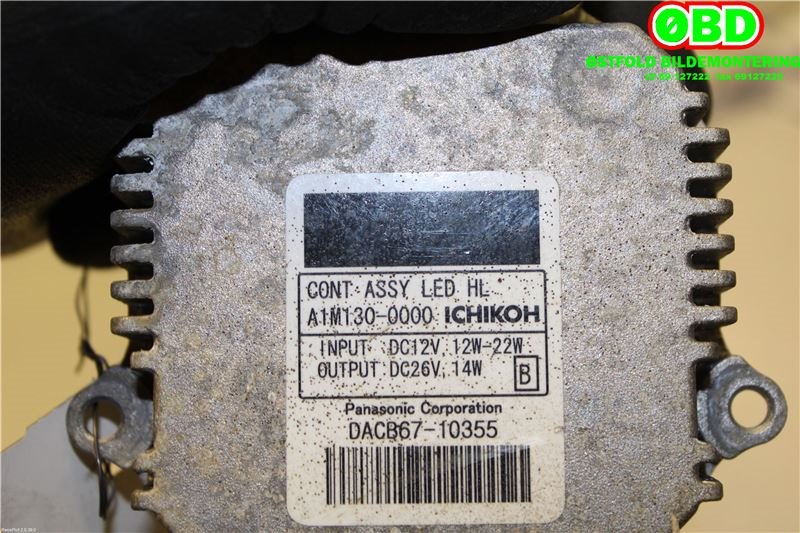 Styreenhet xenon/ballast til Nissan Leaf 2011-2017 (Type I)  (NISSAN|260553NK5A|A1M1300000)