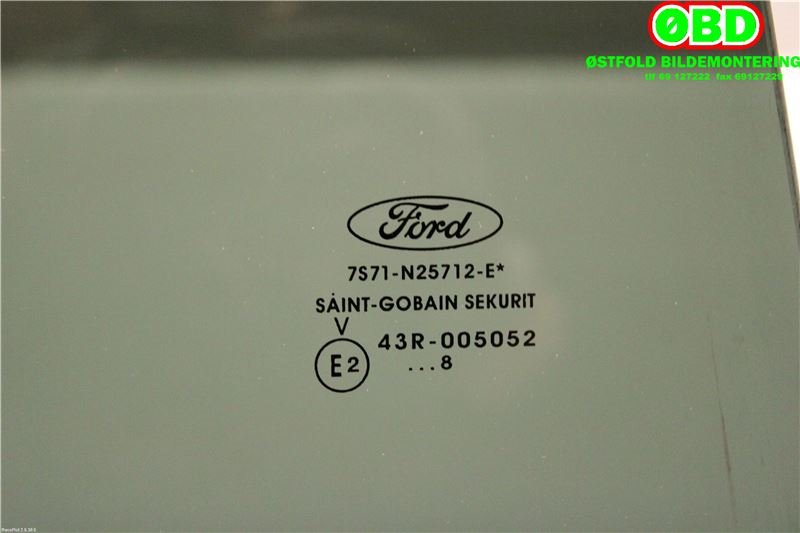 Siderute høyre bak til Ford Mondeo 2007-2010 (Type IV, Fase 1) (FORD|1465719||7S71N25712E)