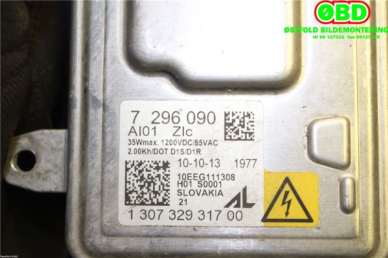 Styreenhet xenon/ballast til BMW 3-Serie 2012-2018 (F30/F31/F34) (F30/F31/F34) (63 11 7 317 408|130732931700|7296090)