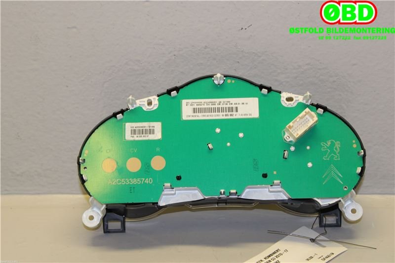 Instrumentpanel til Citroën C3 2010-2016 (Type II) (CITROEN|6103GH|98041181XT|96665882XT)