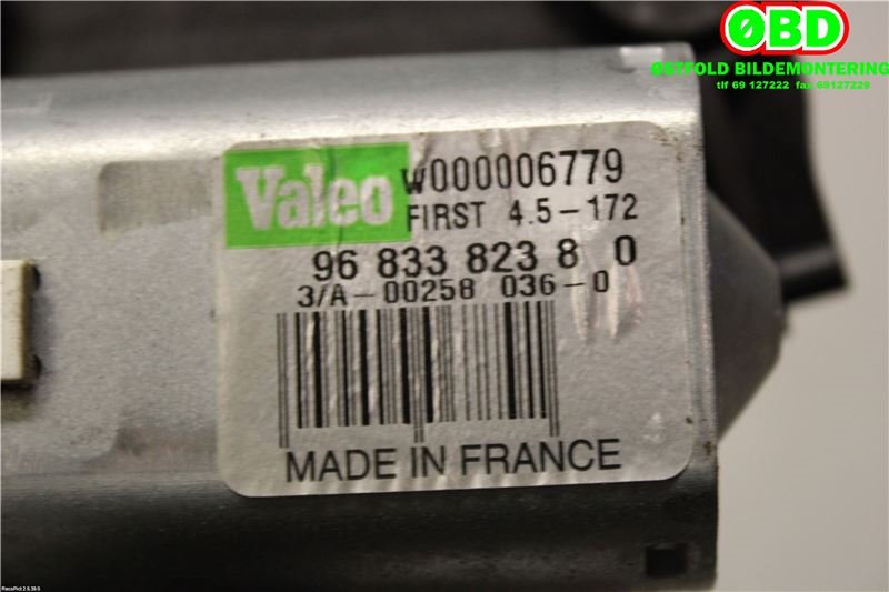 Viskermotor bakrute til Citroën C3 2010-2016 (Type II)  (CITROEN|6405 QJ|W000006779|9683382380)