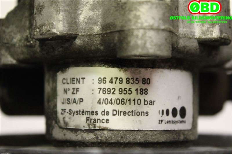Servo pumpe mekanisk til Peugeot 807 2003-2009  (PEUGEOT|4007EP||9647983580)
