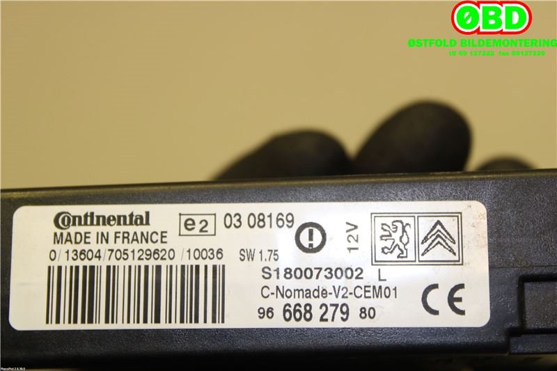 Styreenhet diverse til Citroën C3 2010-2016 (Type II) (CITROEN|6574RL|9666827980)
