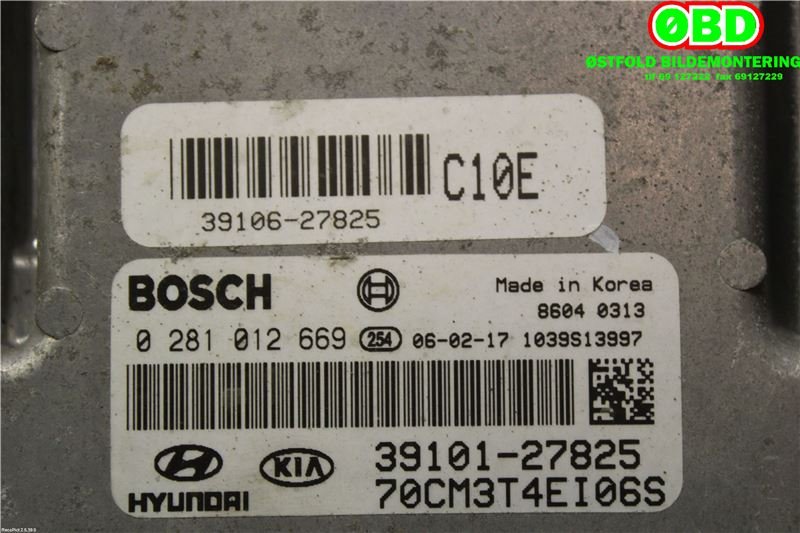 Styreenhet motor til Hyundai Santa Fe 2006-2009 (Type II, Fase 1)  (HYUNDAI|3910127825|0281012669)