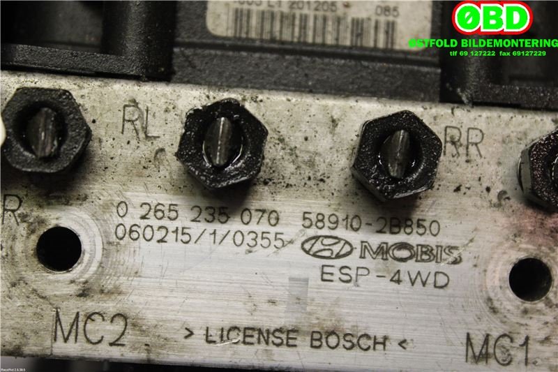 ABS sentral til Hyundai Santa Fe 2006-2009 (Type II, Fase 1) (HYUNDAI|589102B850|0265235070)