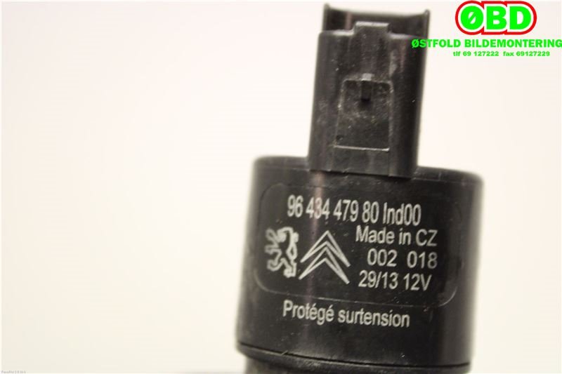 Spylerpumpe foran til Peugeot 3008 2009-2016 (Type I)  (PEUGEOT|643492||9648447980)