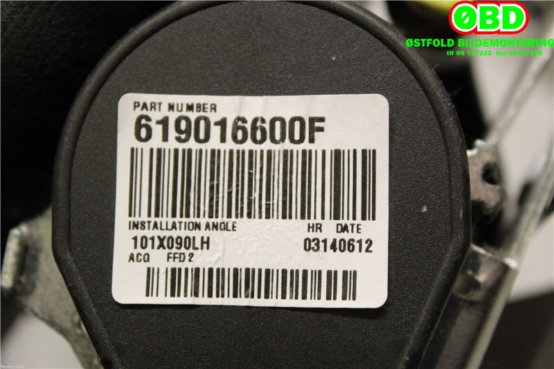 Airbag beltestrammer til Nissan Leaf 2011-2017 (Type I)  (NISSAN|868853ND1A|)