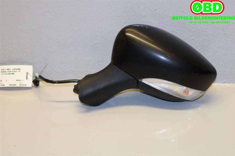 Speil venstre til Renault Clio 2012-2016 (Type IV, Fase 1)  (RENAULT|963022031R|)